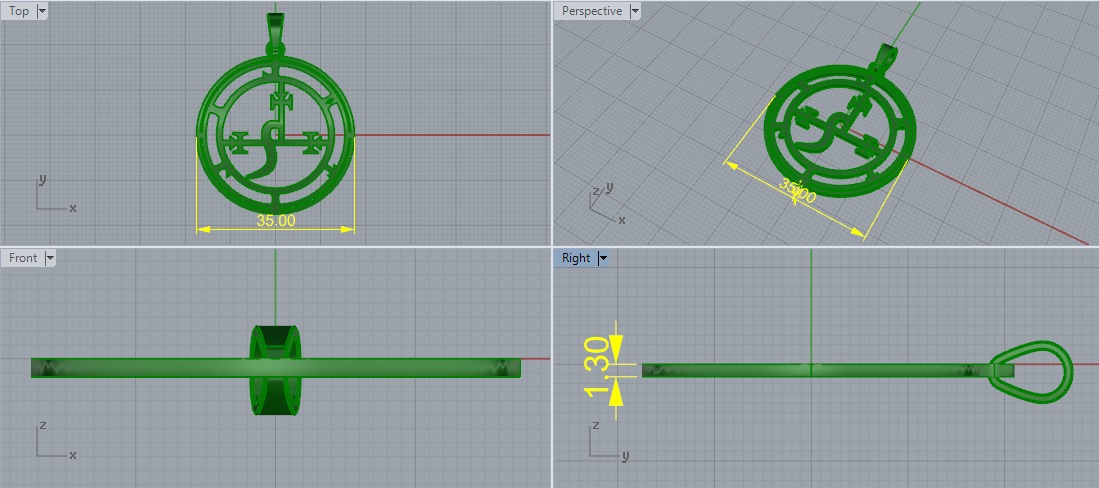 Lilith pendant Model 6067 3D print model_6