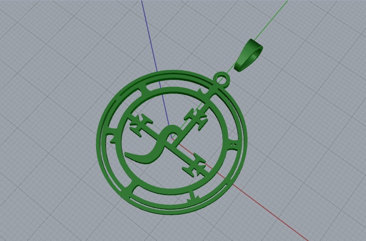 Lilith pendant Model 6067 3D print model_3