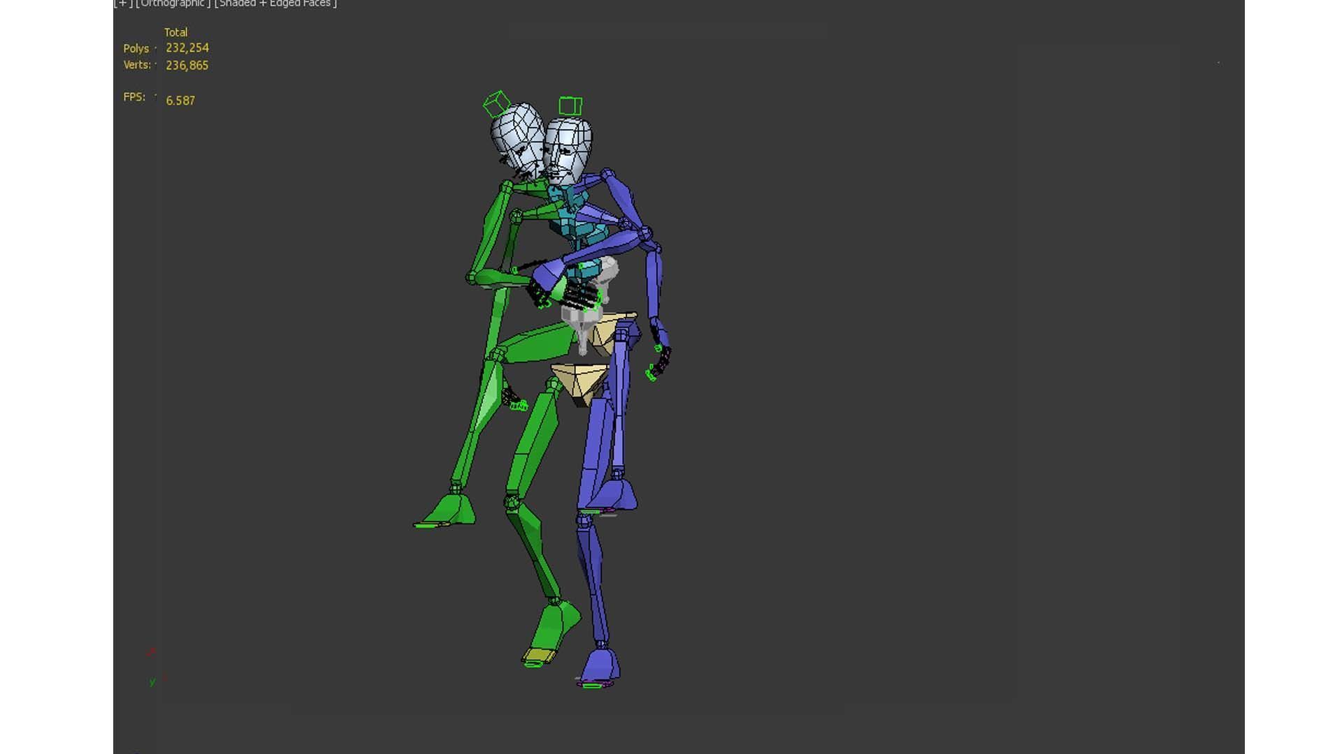 the wounded Low-poly 3D model_13