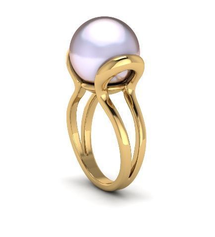 Ring with pearls Model 6144 3D print model_1