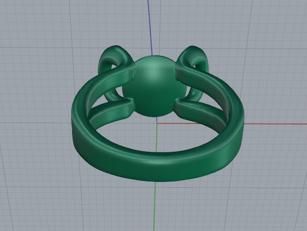 Ring with pearls Model 6144 3D print model_5