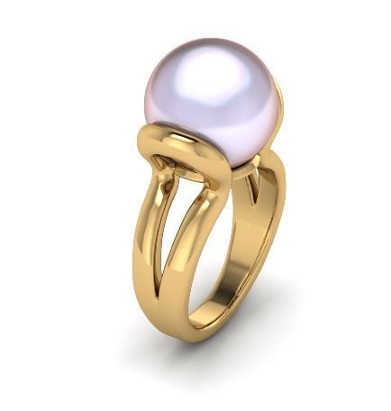 Ring with pearls Model 6144 3D print model_2