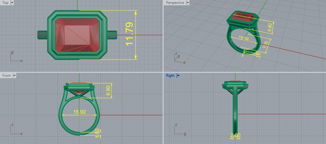 Ring Model 6139 3D print model_5