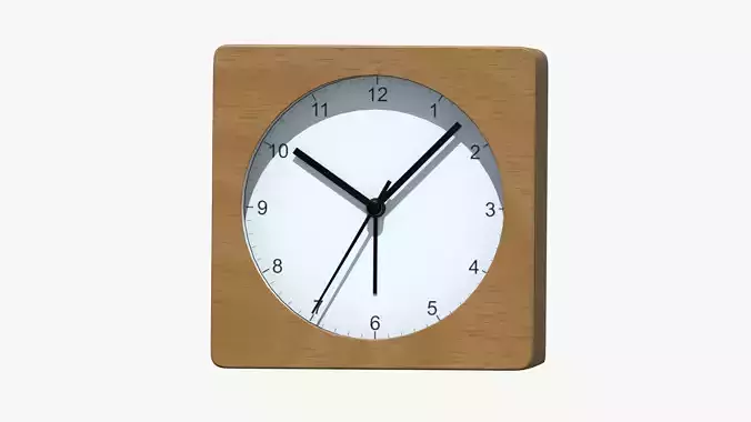 Wooden Table Clock