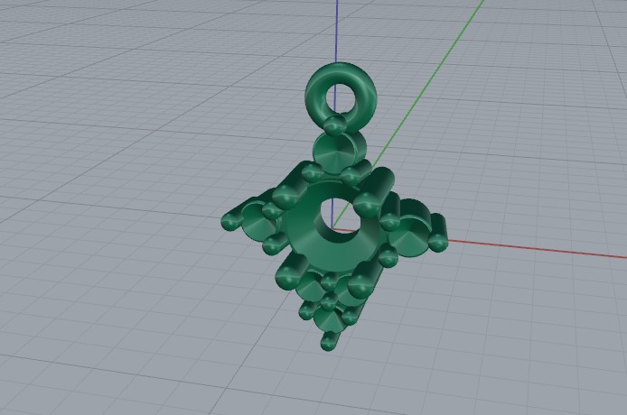 Pendant Model 6122 3D print model_2