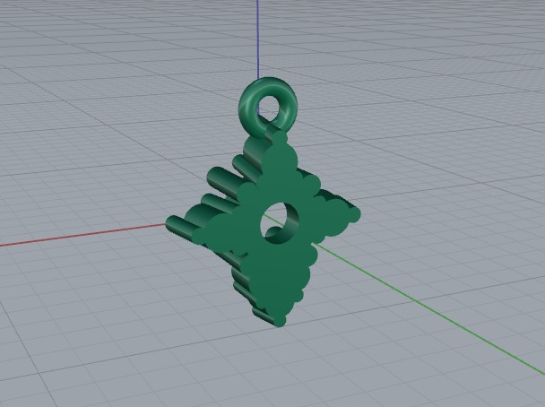 Pendant Model 6122 3D print model_4