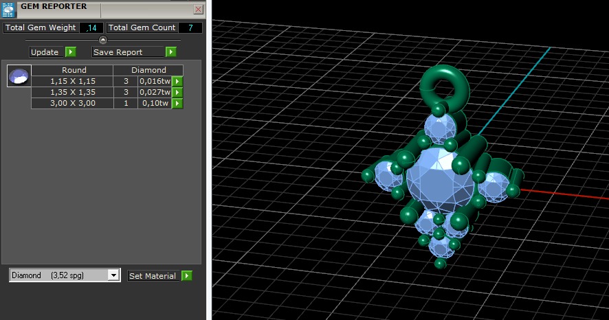 Pendant Model 6122 3D print model_7