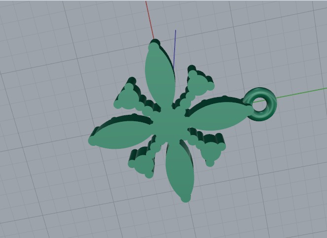 Pendant Model 6120 3D print model_3