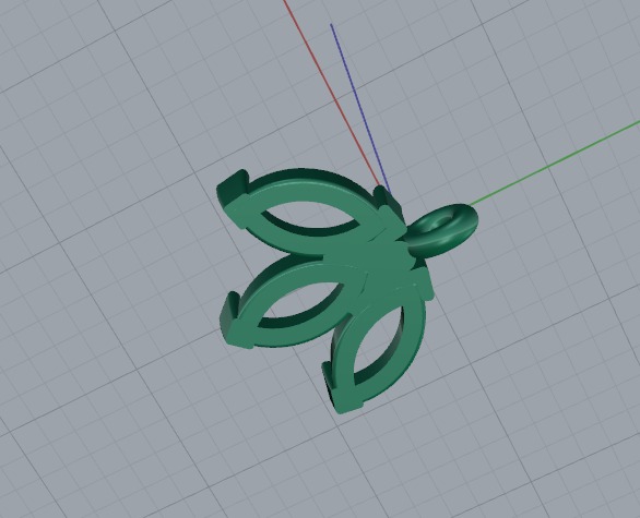 Pendant Model 6110 3D print model_4