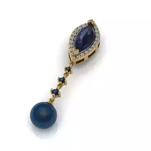 Marquise pendant Model 6109