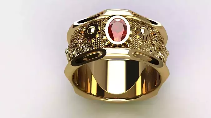  Modern Dragon Ring with Elegant GEM
