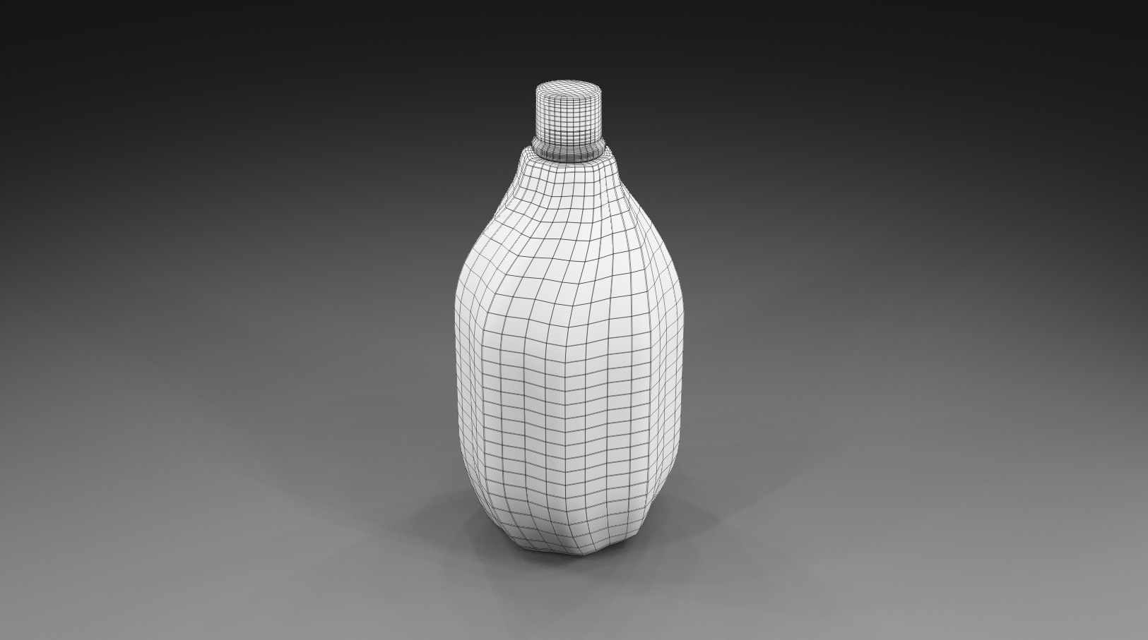 Water bottle 3D model_1
