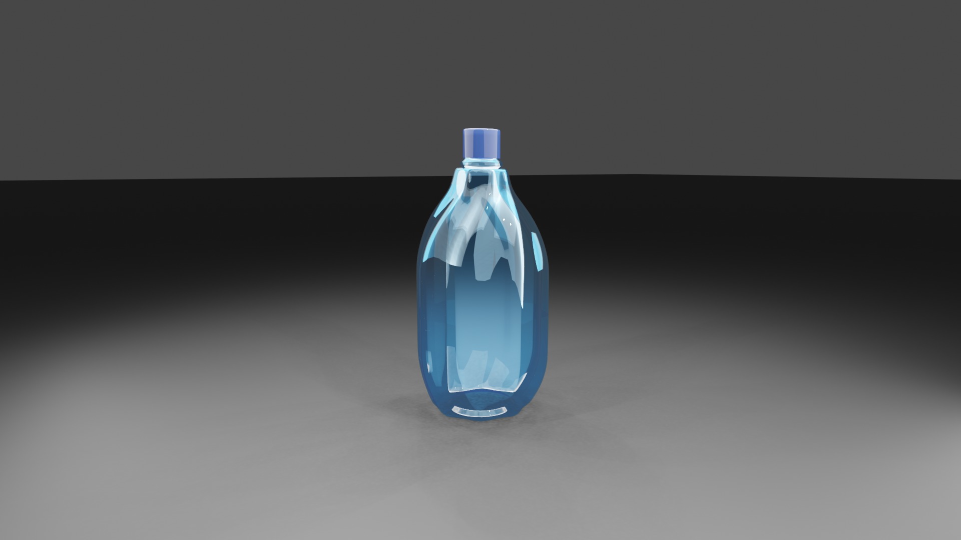 Water bottle 3D model_2