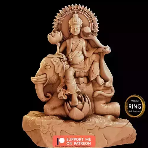 Buddha 3D Relief Mural