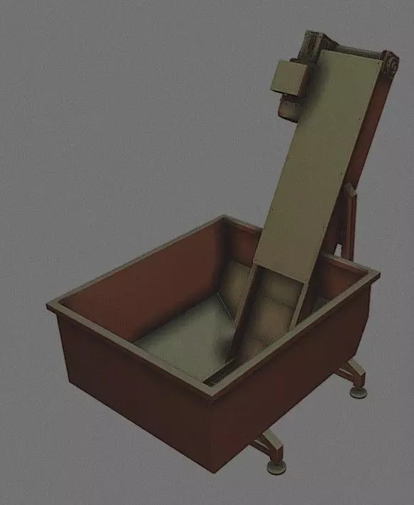 Conveyor belt shooting machine 3D model_0