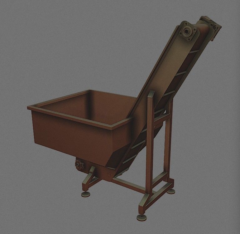 Conveyor belt shooting machine 3D model_2