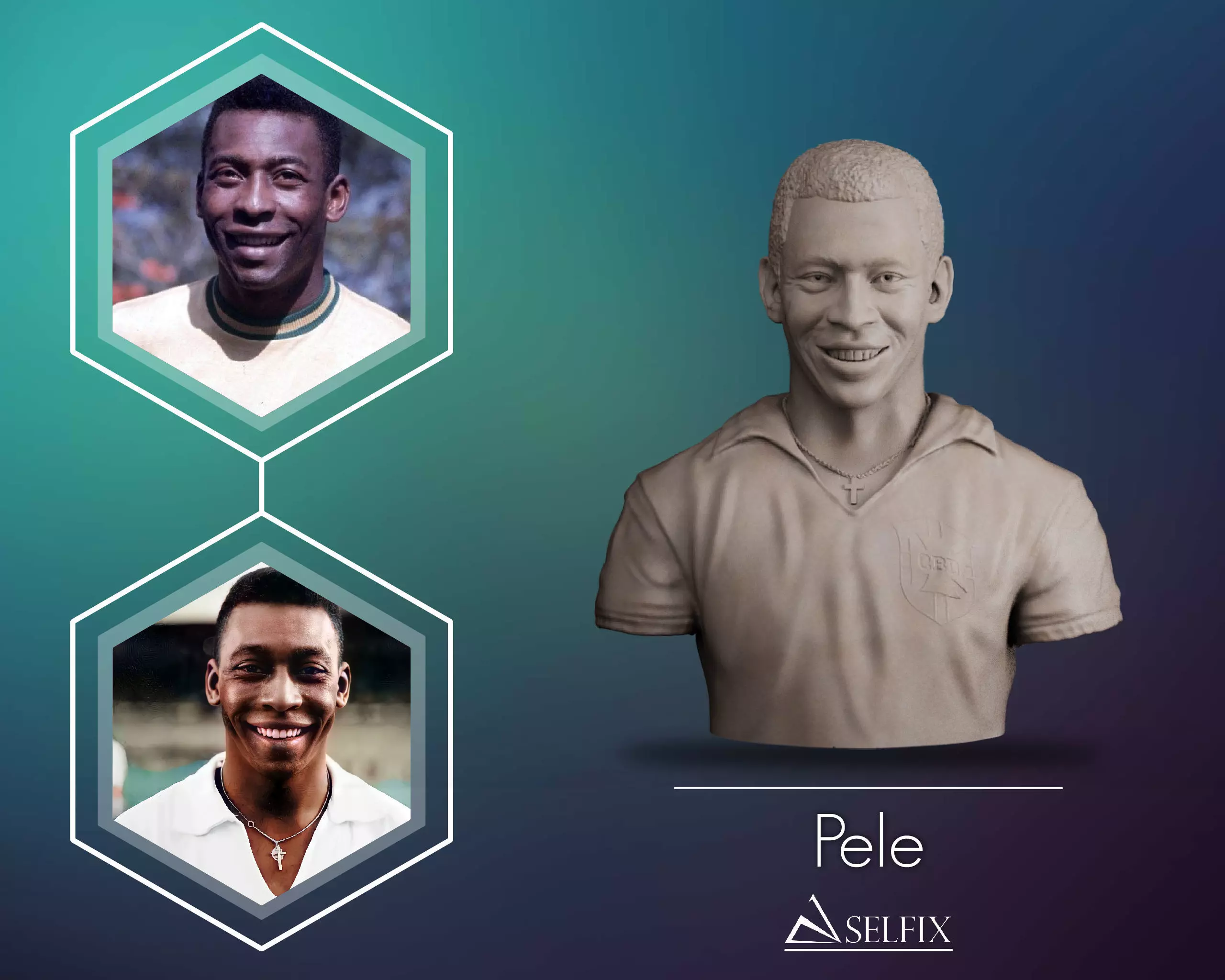 Pele Bust 3D print model_0