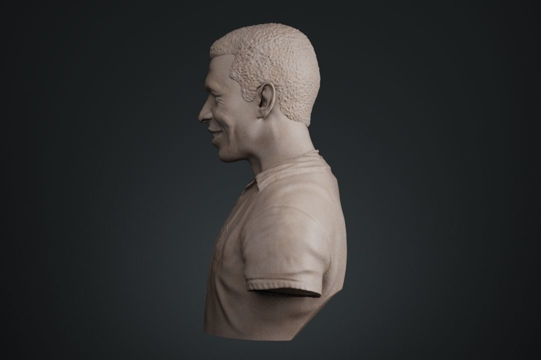 Pele Bust 3D print model_2