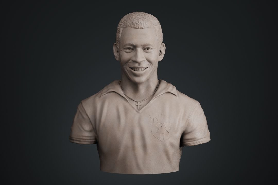 Pele Bust 3D print model_1