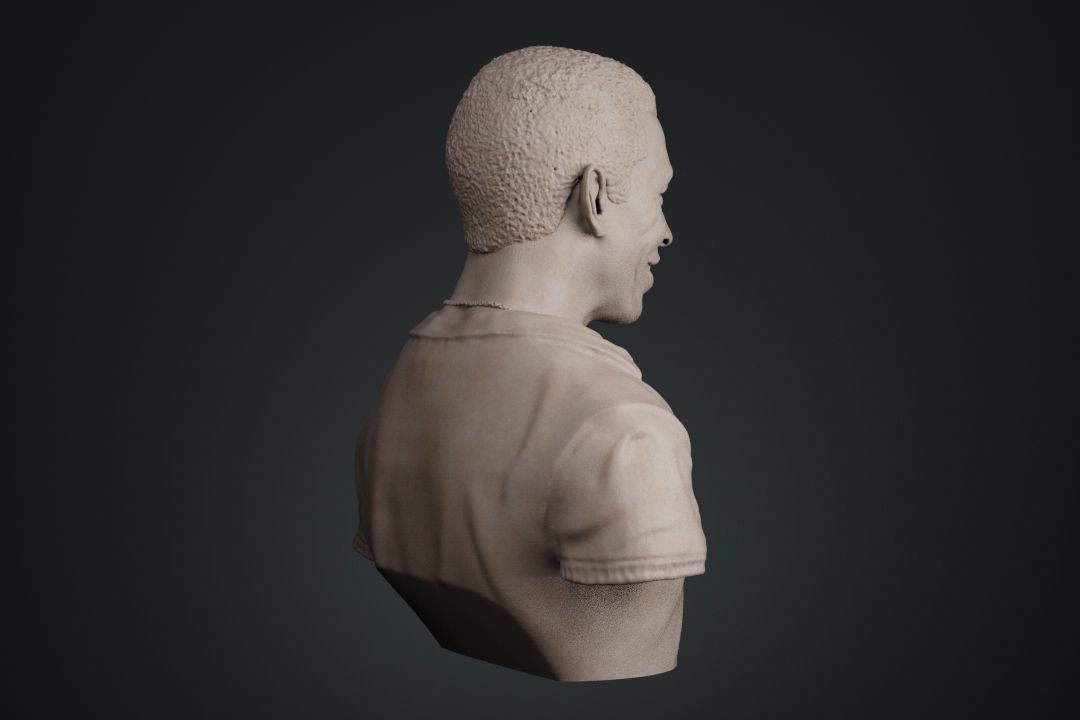 Pele Bust 3D print model_8