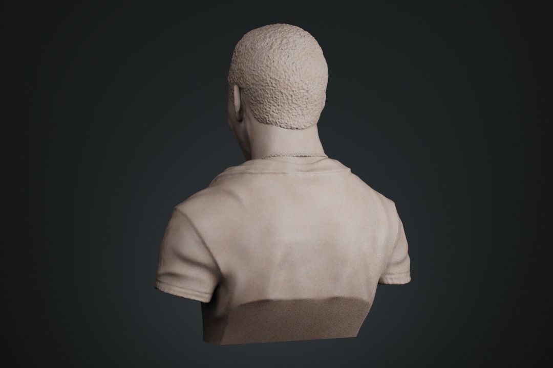 Pele Bust 3D print model_11