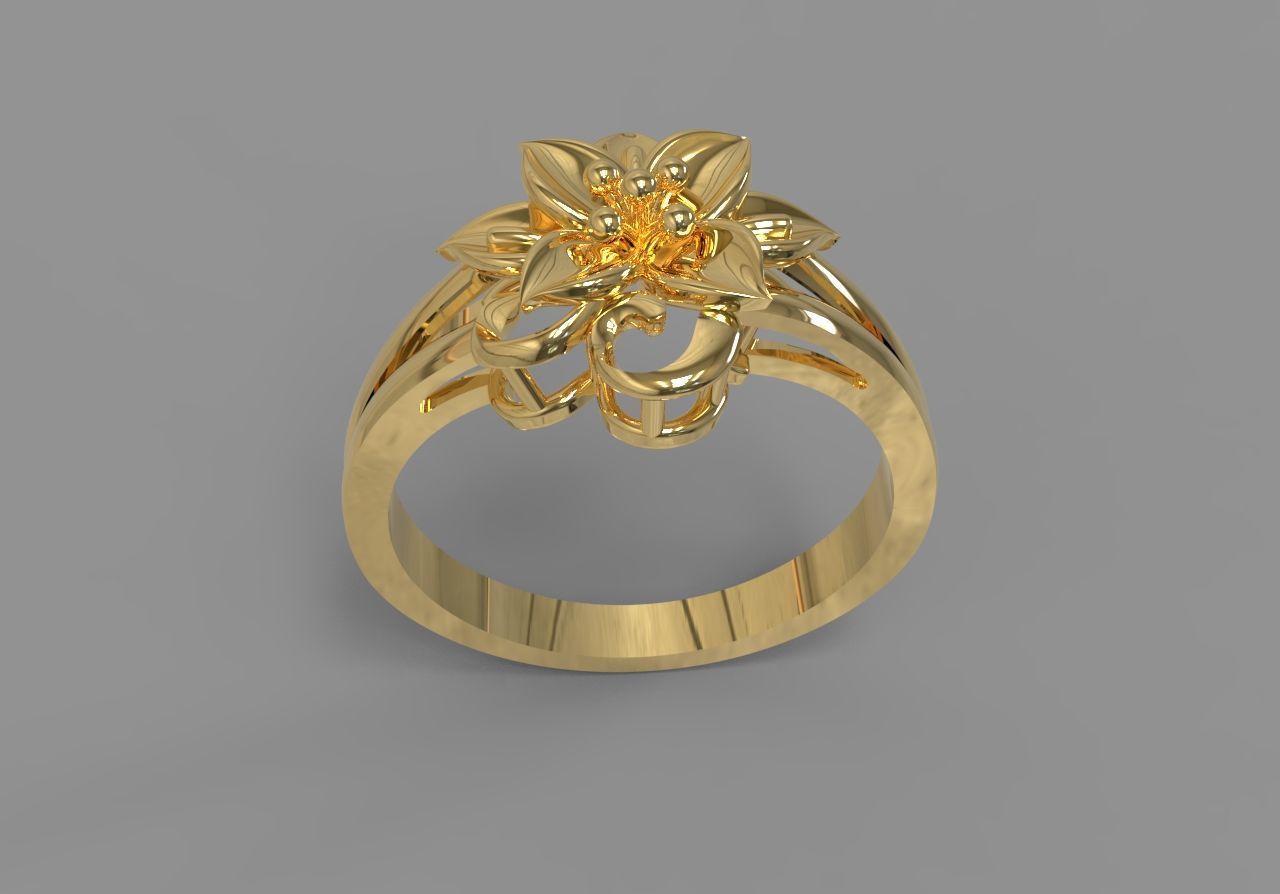 COMBO 15 24K RINGS 3D 3D print model_3