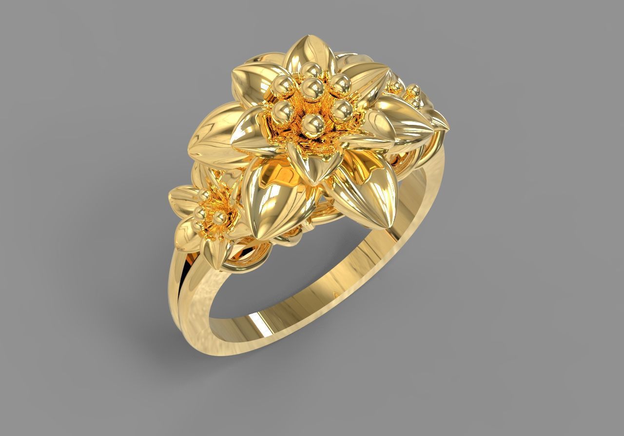 COMBO 15 24K RINGS 3D 3D print model_12