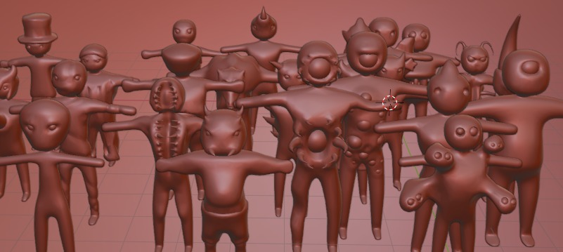 3D Model Pack - 25 Villains and Monsters Models Low-poly 3D model_3