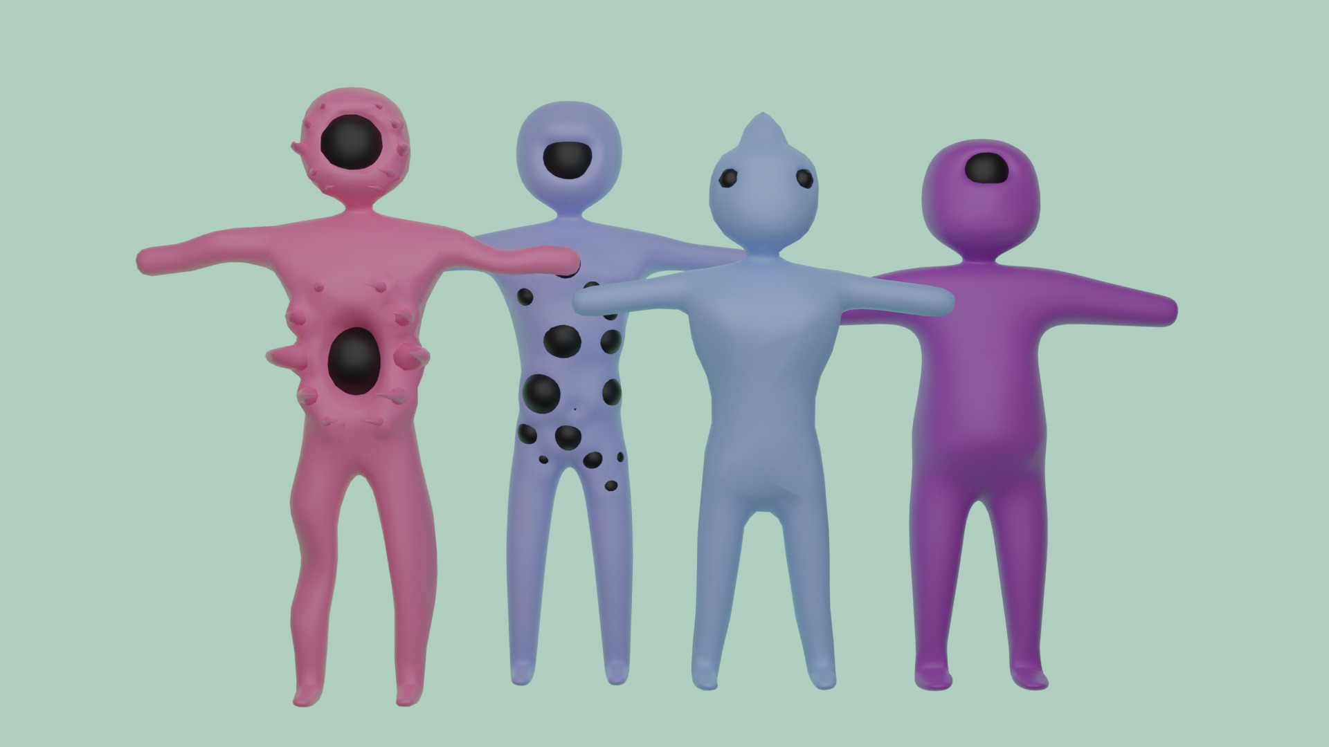 3D Model Pack - 25 Villains and Monsters Models Low-poly 3D model_2
