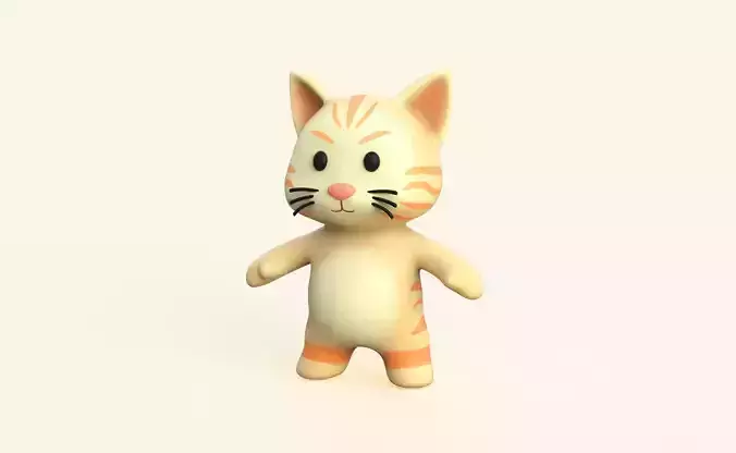 Little animal baby - Cat cute - Character003
