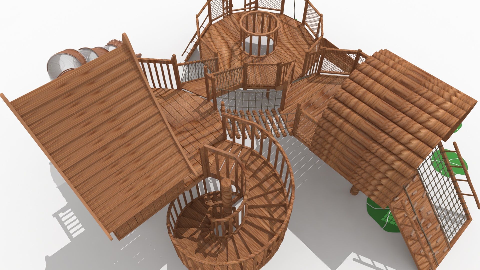 Tree House Theme Park 3D model_8