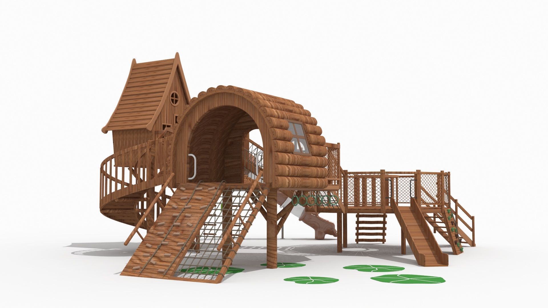 Tree House Theme Park 3D model_5