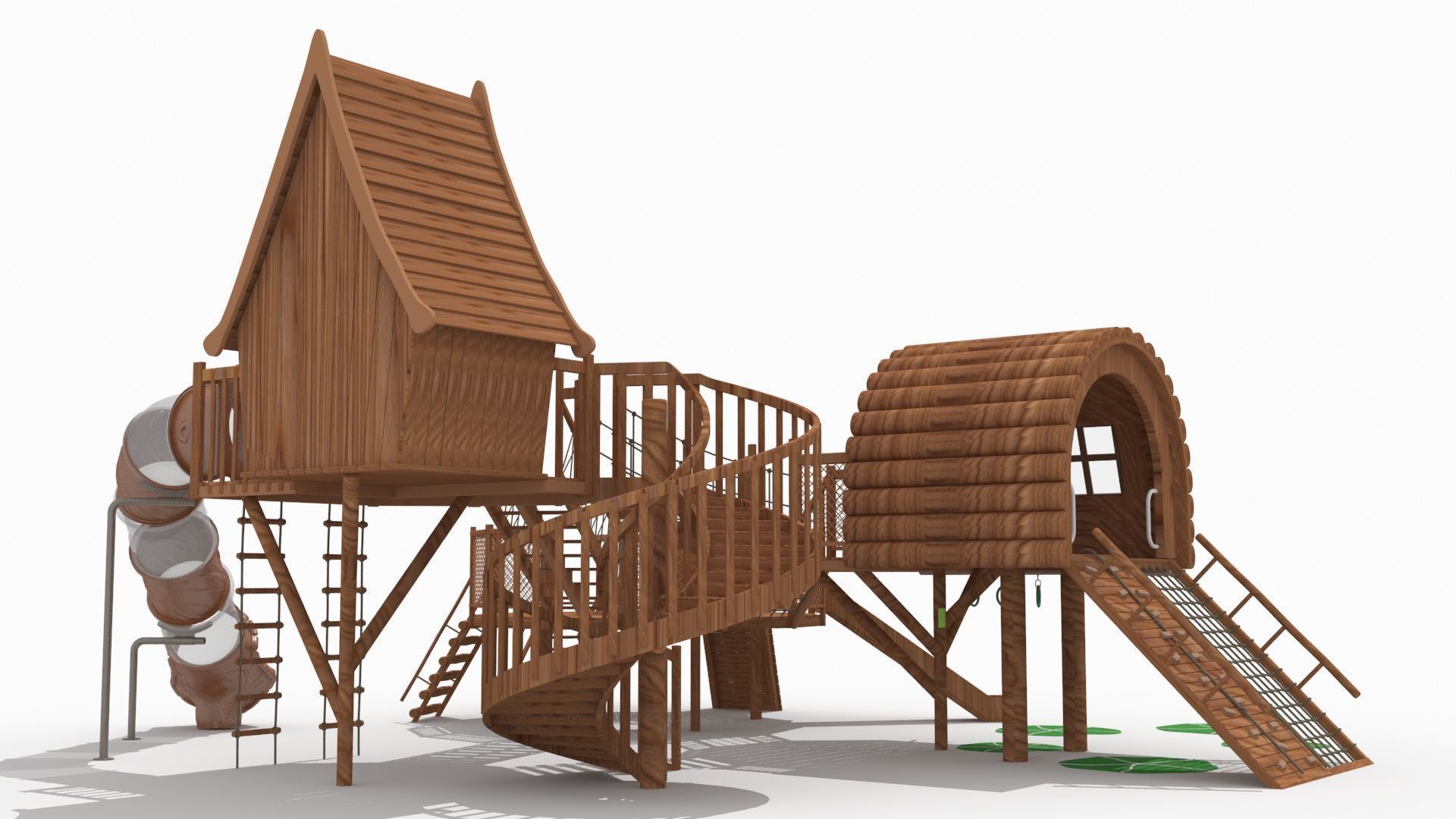 Tree House Theme Park 3D model_6