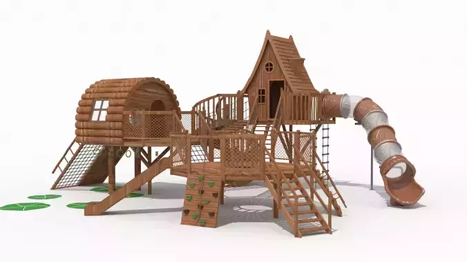 Tree House Theme Park 3D model
