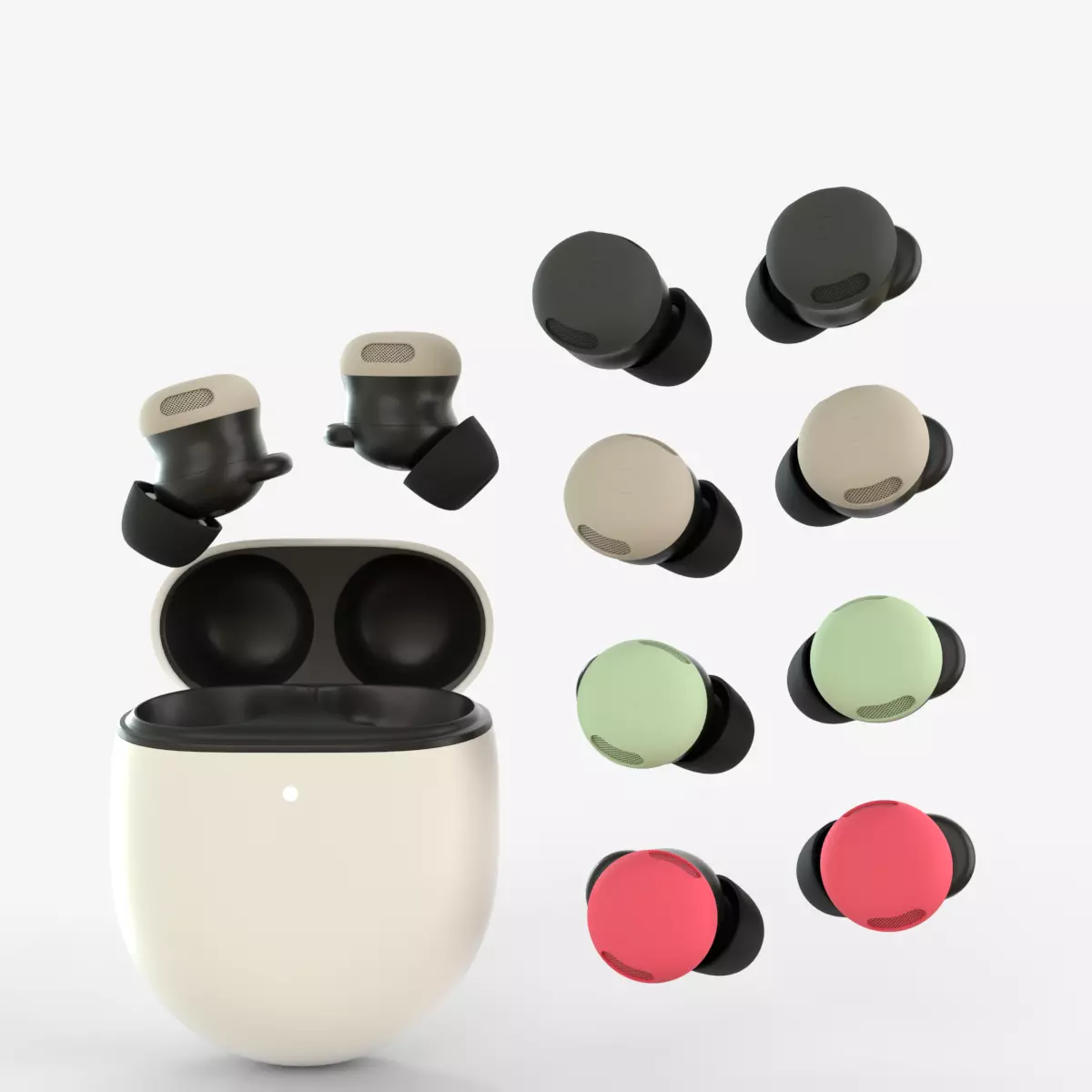 Pixel Buds Pro 2 all Colors 3D model_0