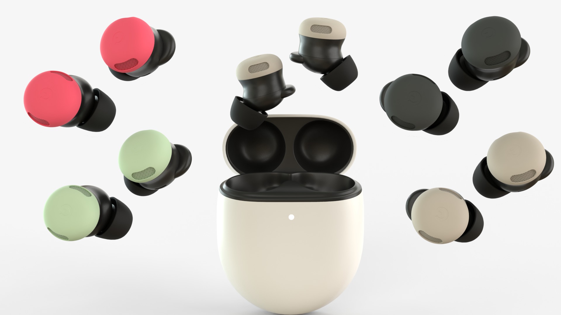 Pixel Buds Pro 2 all Colors 3D model_2