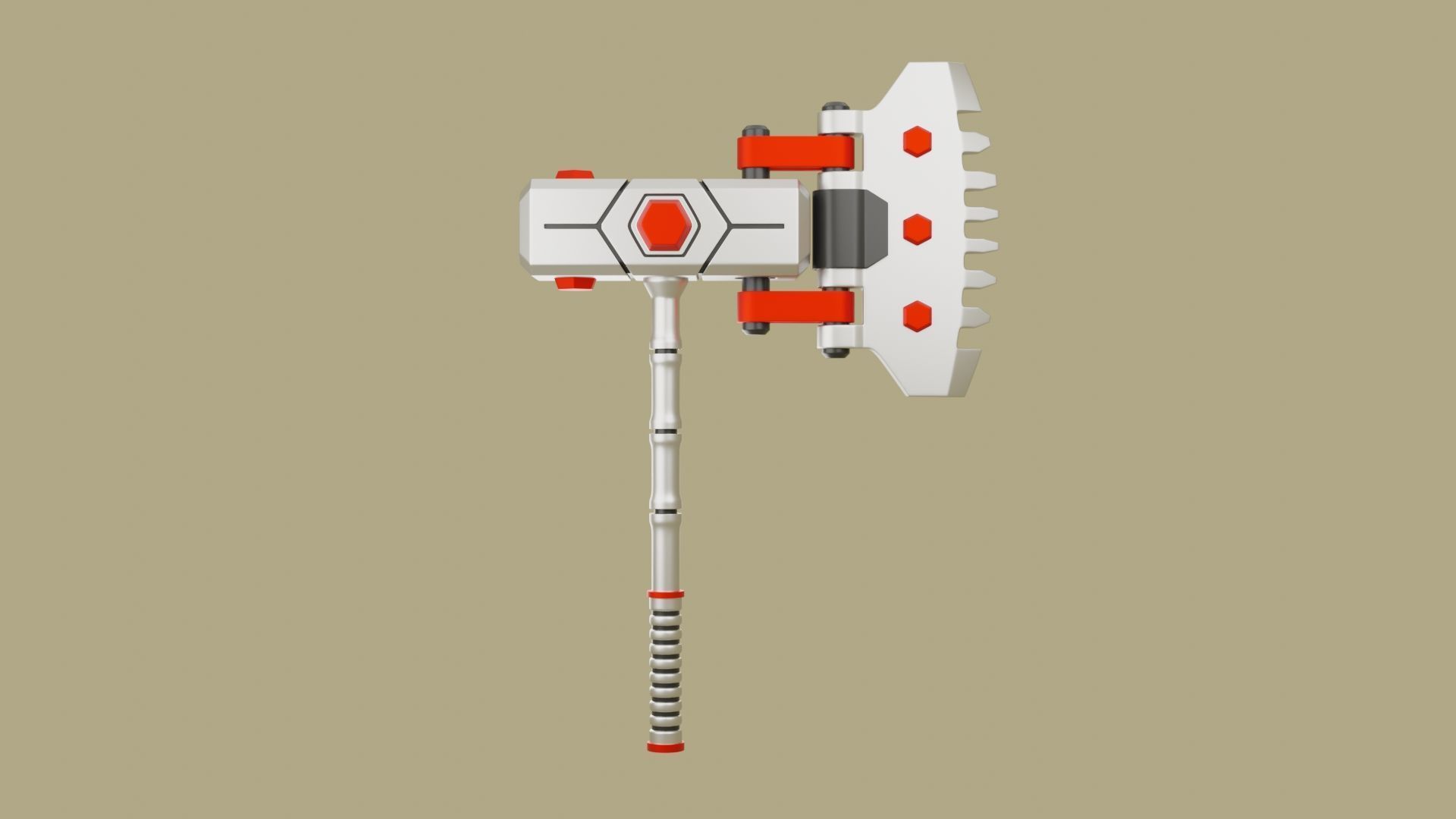 Sci Fi Hammer 04 3D print model_2