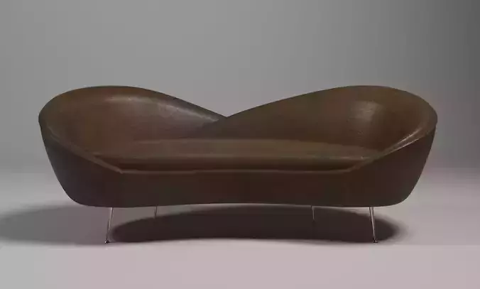 Round Arm Curverd Sofa