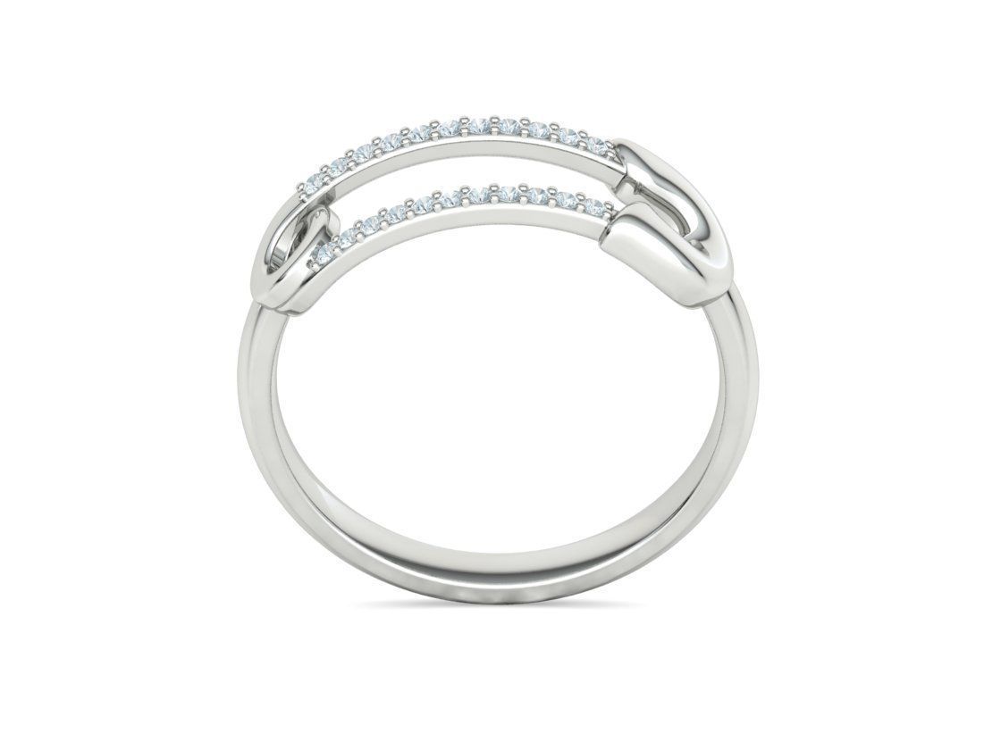 Pin Diamond Ring Lucky Symbol Ring 3D model 3D print model_26