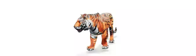 Royel bengail tiger most of the beautiful animal 3d modeling