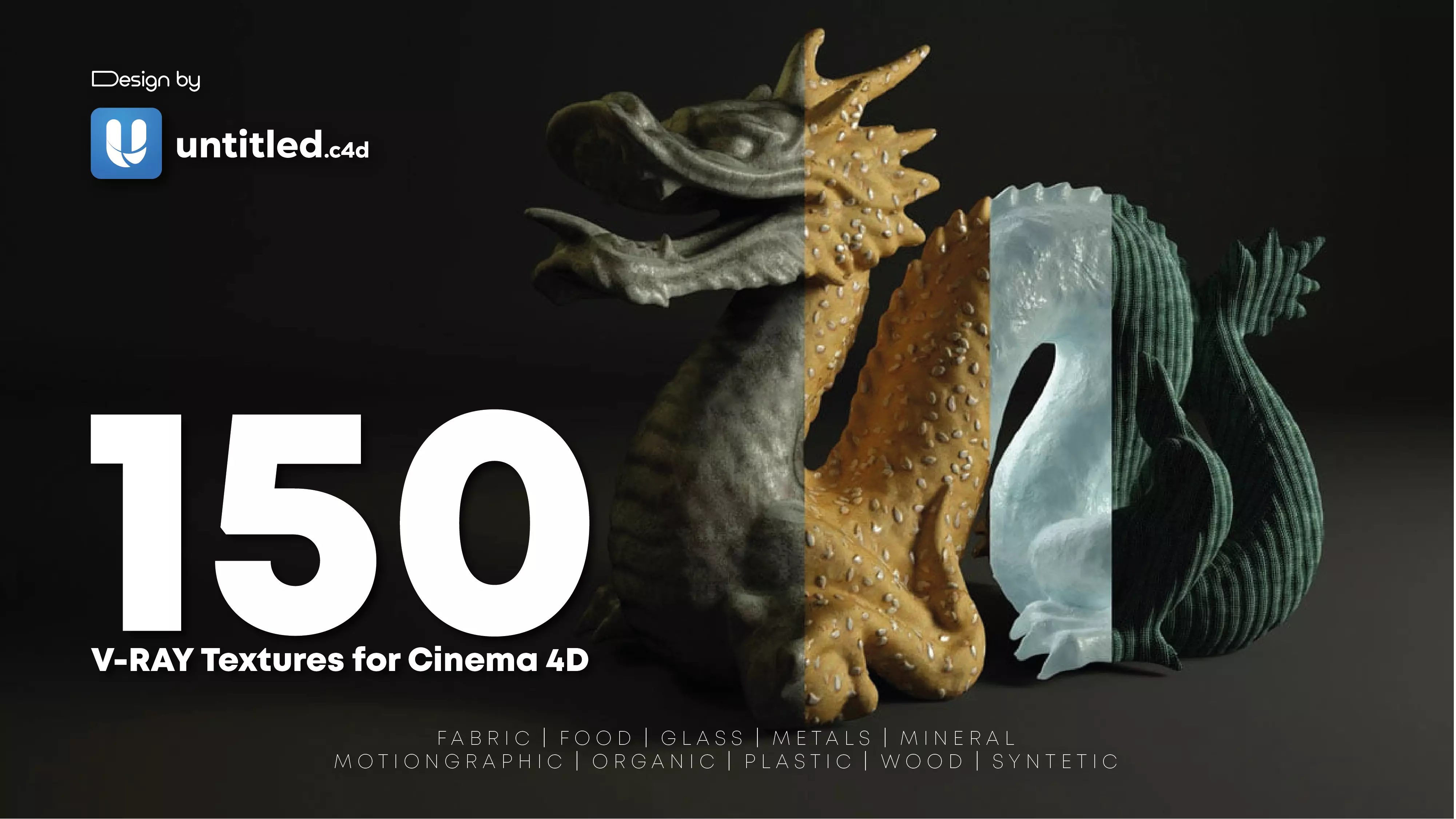 150 V-RAY Textures for Cinema 4D Texture