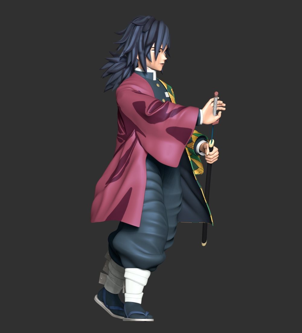Giyu Tomioka - Demon Slayer Kimetsu no Yaiba 3D print model_9