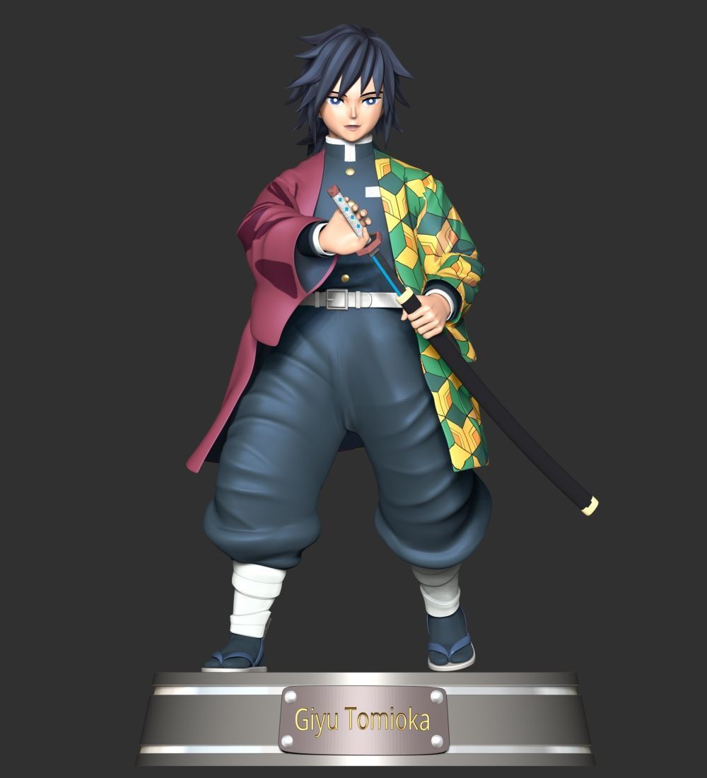 Giyu Tomioka - Demon Slayer Kimetsu no Yaiba 3D print model_1