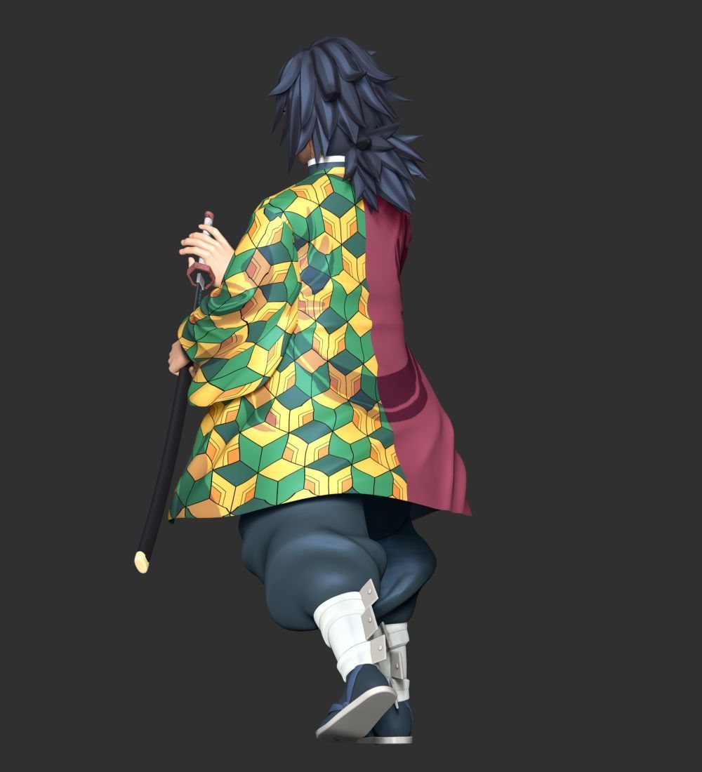 Giyu Tomioka - Demon Slayer Kimetsu no Yaiba 3D print model_8