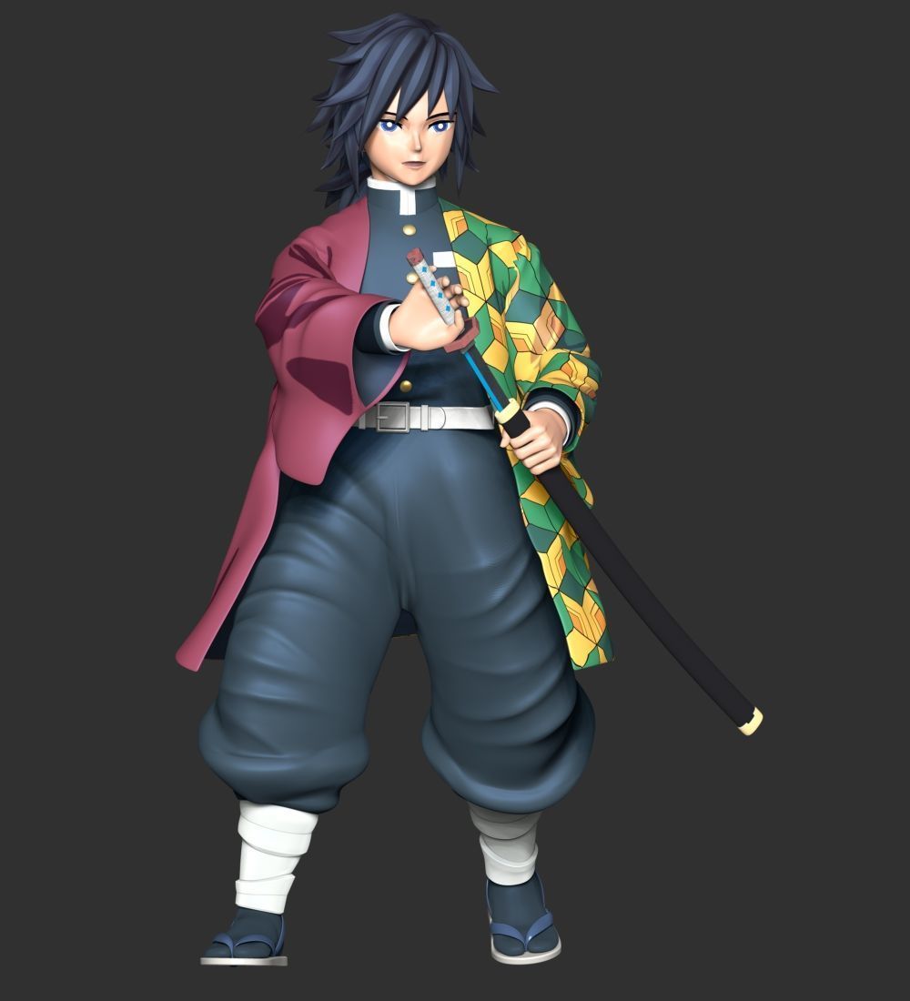 Giyu Tomioka - Demon Slayer Kimetsu no Yaiba 3D print model_2