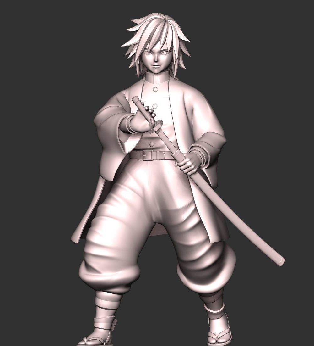 Giyu Tomioka - Demon Slayer Kimetsu no Yaiba 3D print model_10