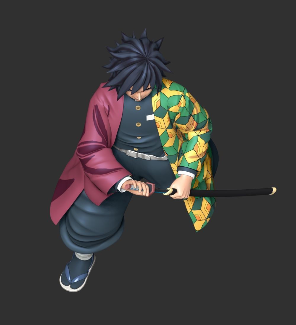 Giyu Tomioka - Demon Slayer Kimetsu no Yaiba 3D print model_7