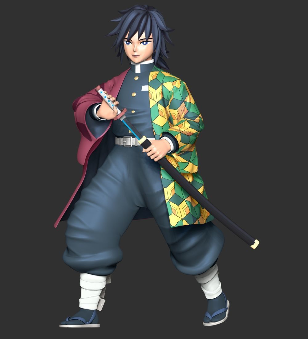 Giyu Tomioka - Demon Slayer Kimetsu no Yaiba 3D print model_3