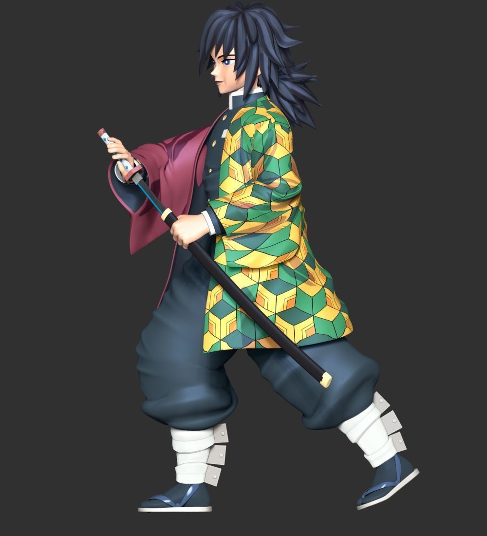 Giyu Tomioka - Demon Slayer Kimetsu no Yaiba 3D print model_6