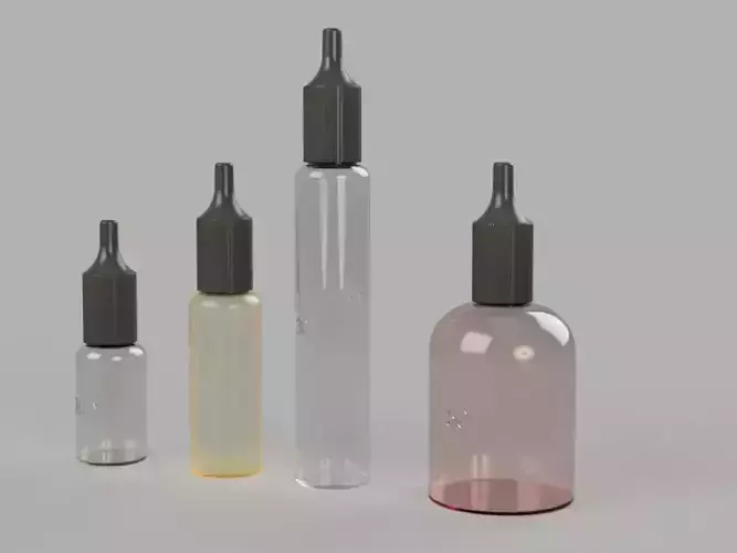 Dropper Bottle Set 3D print model